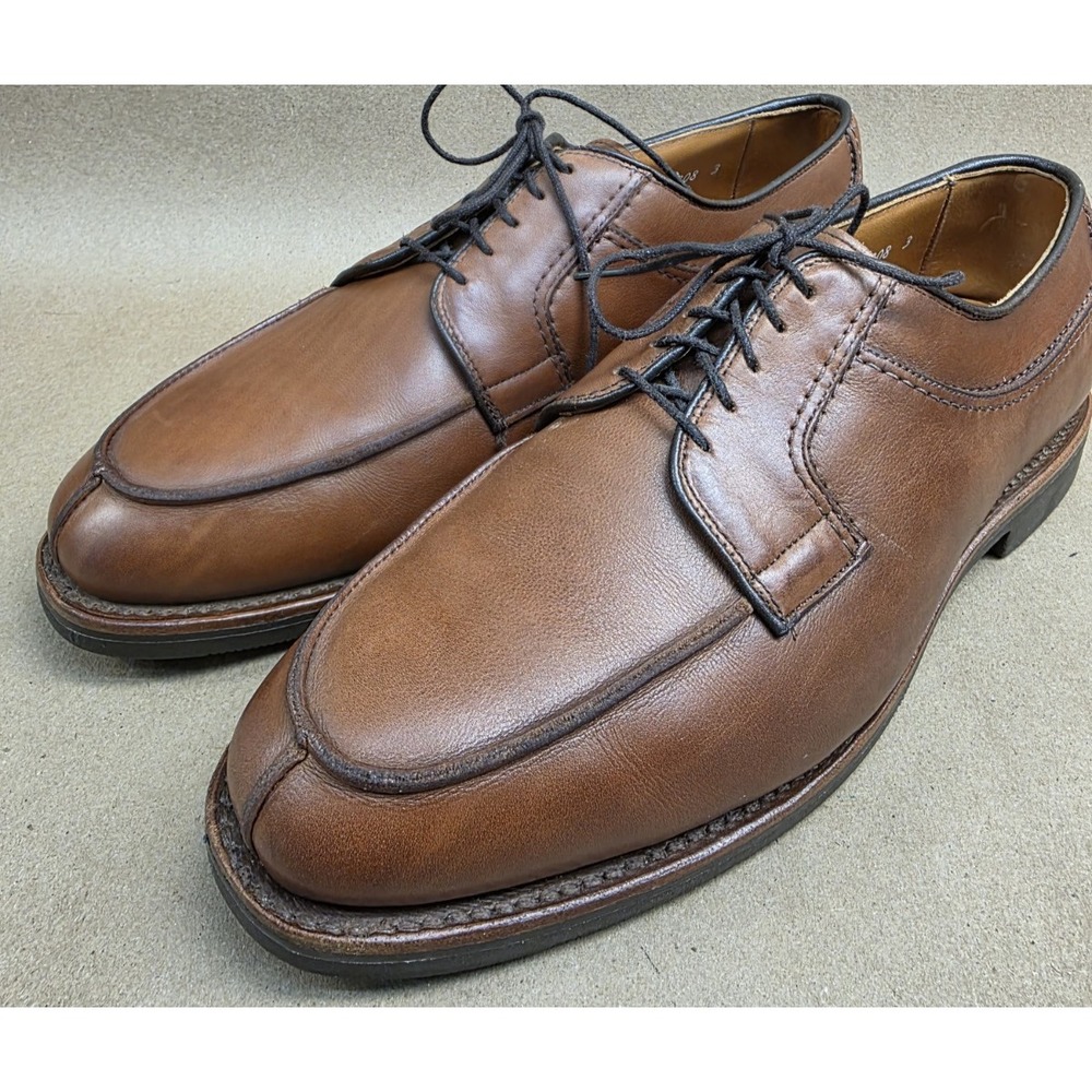 Allen Edmonds (Sz 8.5 D) Stockbridge Oxford Dress Shoes Mens Brown Leather USA